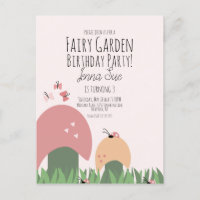 Fairy Garden Mushrooms Ladybugs Butterflies