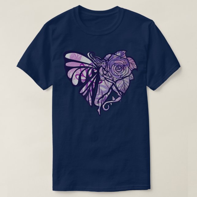 Fairy Garden Rose  T-Shirt (Design Front)