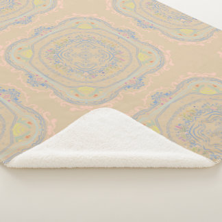 Fairy Garden Rustic Decor Ceiling Tile Design  Sherpa Blanket