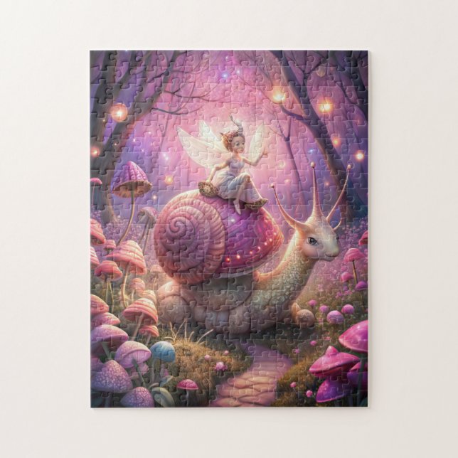 Fairy Garden Snail Jigsaw Puzzle (Vertical)