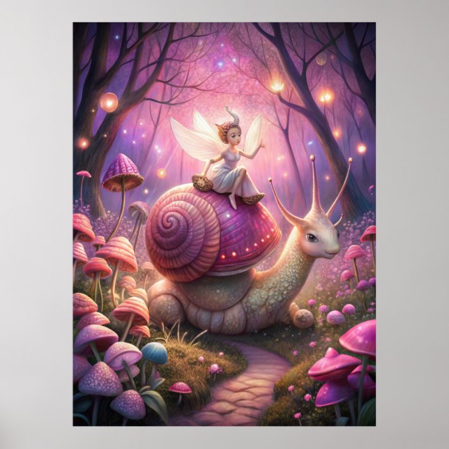 Fairy Garden Snail Poster (Front)