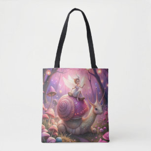 Fairy Garden Snail Tote Bag