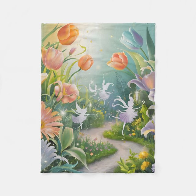 Fairy Garden Textiles Fleece Blanket (Front)