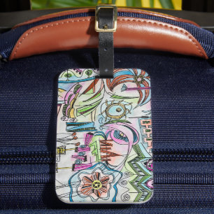 Fairy Garden-Whimsical Watercolor Art Luggage Tag