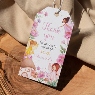Fairy Girl Birthday Party Thank You Tag