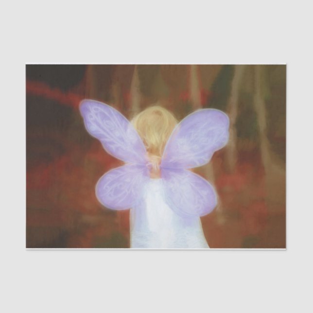 Fairy Girl Fall Woodland Forest Decoupage Tissue Paper (Front)