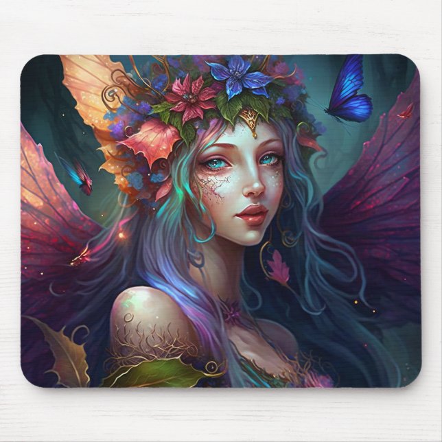 Fairy Girl Fantasy Art Mouse Pad (Front)