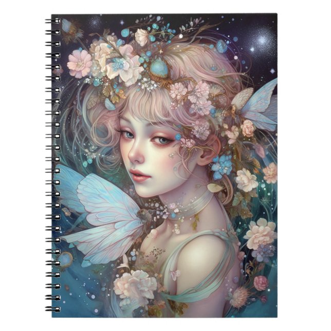 Fairy Girl Fantasy Art Notebook (Front)