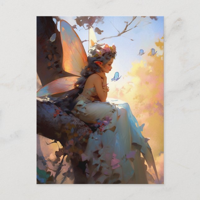 Fairy Girl Fantasy Art Postcard (Front)