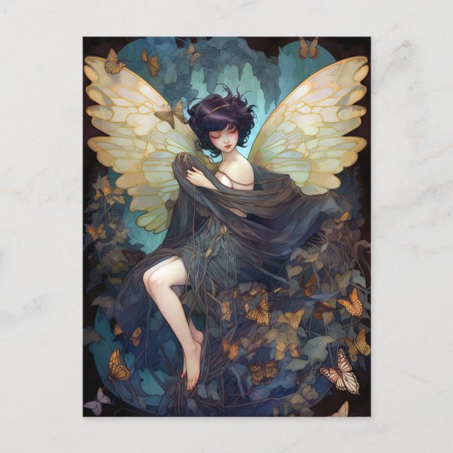 Fairy Girl Fantasy Art Postcard (Front)
