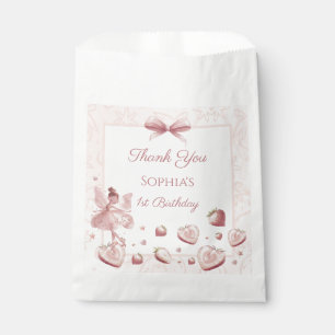 Fairy Girl Strawberry Berry Happy Birthday Favour Bag