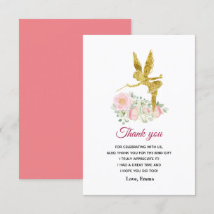 fairy girl thank you card
