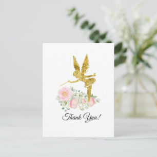 fairy girl thank you card