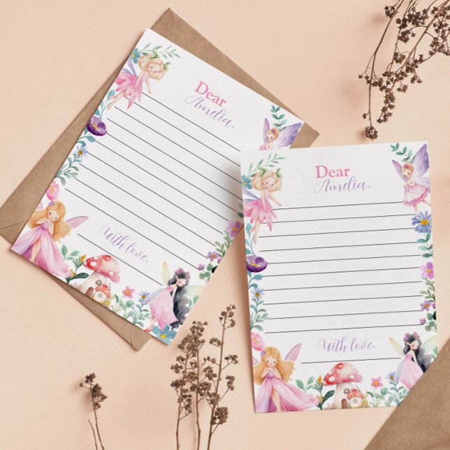 Fairy Girl Time Capsule Note Message Card (Creator Uploaded)