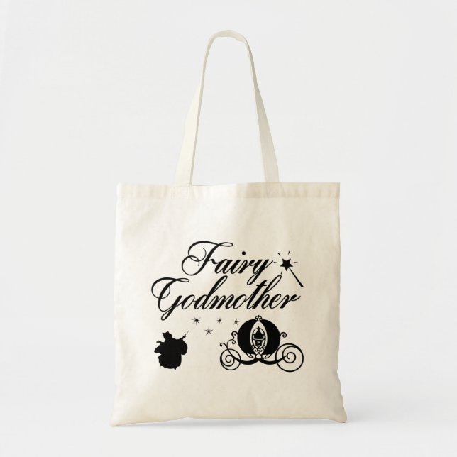 fairy godmother tote, godmother tote gift bag (Front)