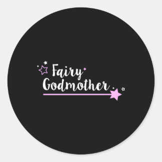 Fairy Godmother Wand Star Spell Fantasy Classic Round Sticker