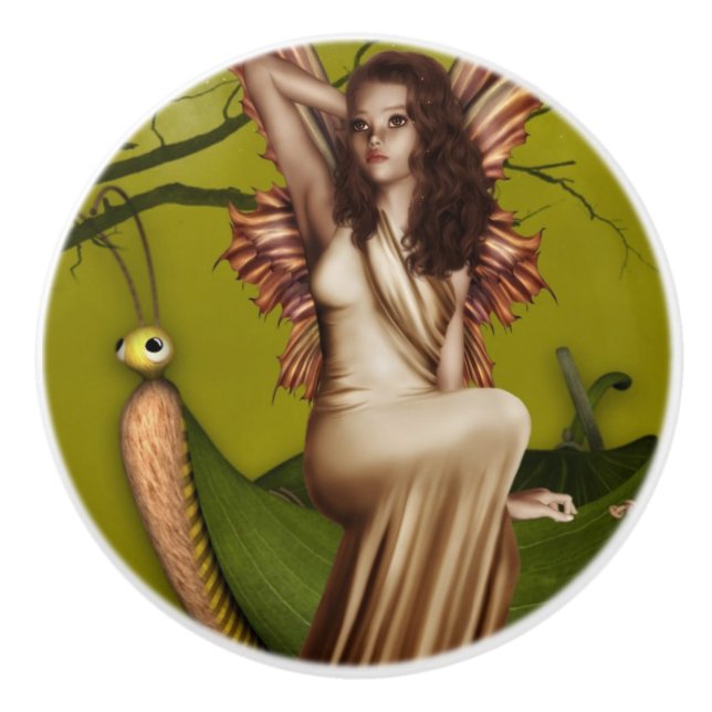 Fairy Gondola Ceramic Knob (Front)