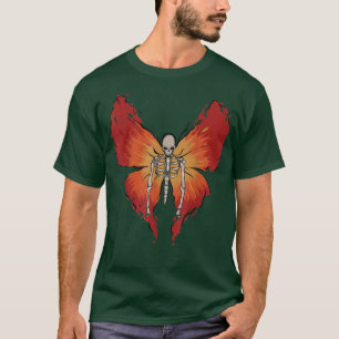 Fairy Grunge Aesthetic Butterfly Skeleton Art T-Shirt
