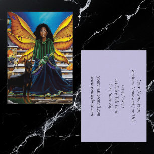 Fairy Guardian Doberman Dog Business Card