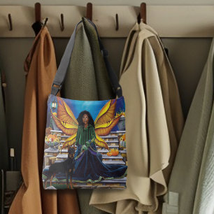 Fairy Guardian Doberman Dog Crossbody Bag