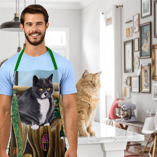 Fairy House Garden Cat Apron