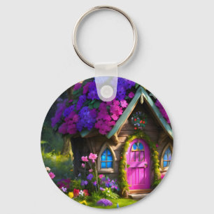 Fairy House Key Ring