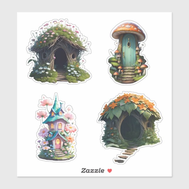 Fairy House Stickers (Sheet)