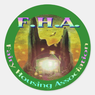 Fairy Housing Association Classic Round Sticker