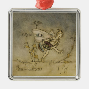 Fairy, illustration from 'A Midsummer Night's Drea Metal Tree Decoration