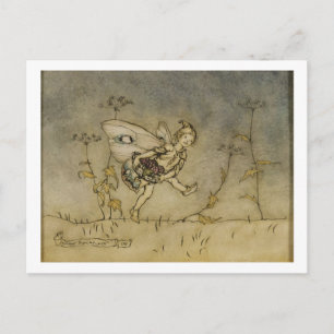 Fairy, illustration from 'A Midsummer Night's Drea Postcard