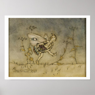 Fairy, illustration from 'A Midsummer Night's Drea Poster