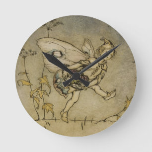 Fairy, illustration from 'A Midsummer Night's Drea Round Clock