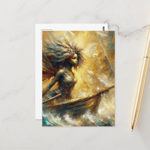 Fairy in a Boat Postcard