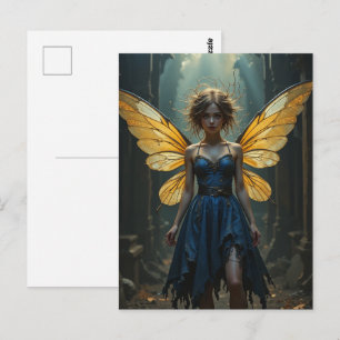 Fairy in a Denim Dress Postcard