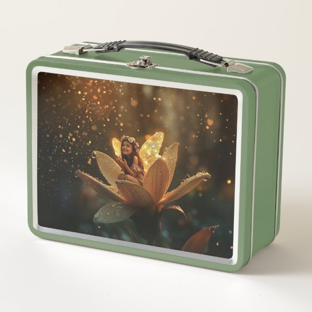 Fairy in a Flower / Spring Rain Lunch Box (Front)