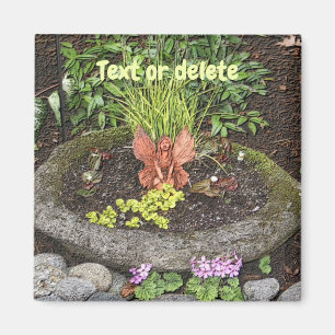 Fairy In A Garden Nature Personalized Magnet