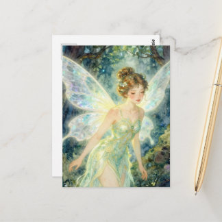 Fairy in a Green Dress Postcard