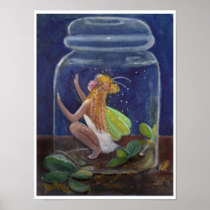 Fairy in a Jar "rescue me" Poster