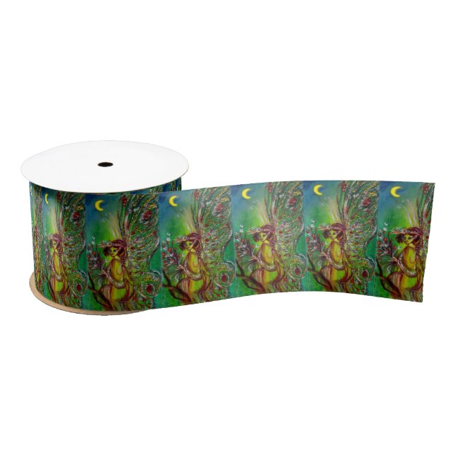 FAIRY IN GREEN SATIN RIBBON (Spool)