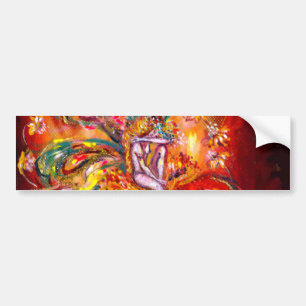 FAIRY IN RED BUMPER STICKER