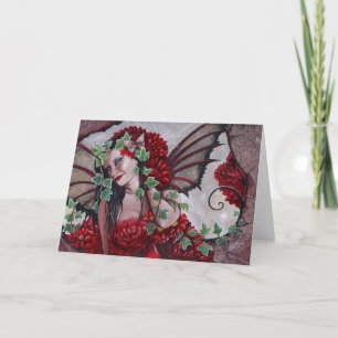 Fairy in Red Holiday Card
