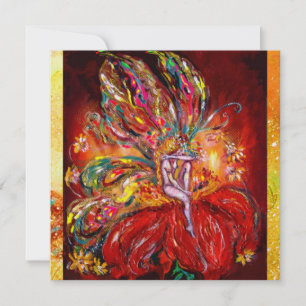 FAIRY IN RED ,ice metallic ,yellow  green Announcement