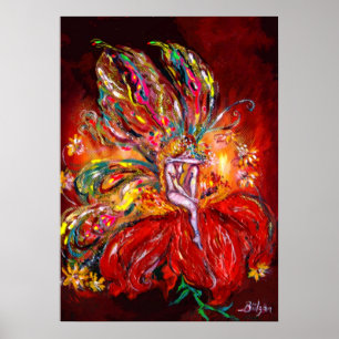 FAIRY IN RED POSTER