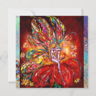 FAIRY IN RED  yellow  green blue Announcement