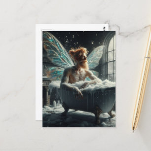 Fairy in the Bath Postcard