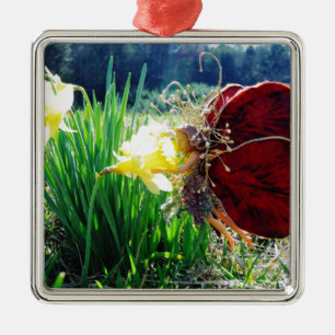 Fairy in the Daffodils Metal Tree Decoration