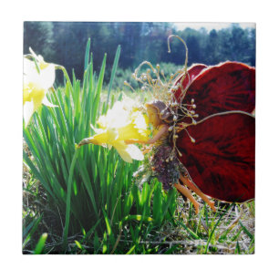 Fairy in the Daffodils Tile