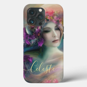 Fairy In The  Flower Garden Watercolor iPhone 13 Pro Case