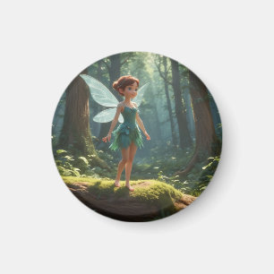 Fairy in the Forest Birthday Magnet