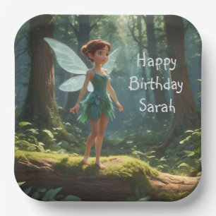 Fairy in the Forest Birthday Paper Plate